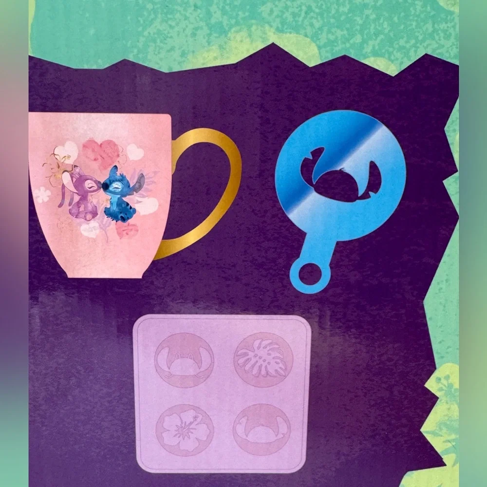 Disney Stitch Mug, Silicone Mold and Stencil Bundle